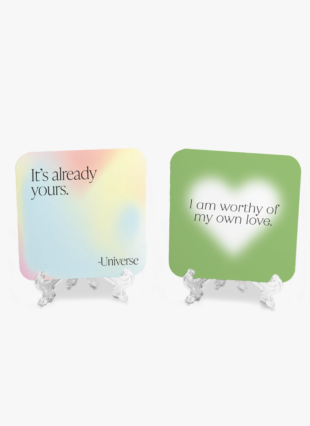 marble set of 2 its already yours and worthy of love