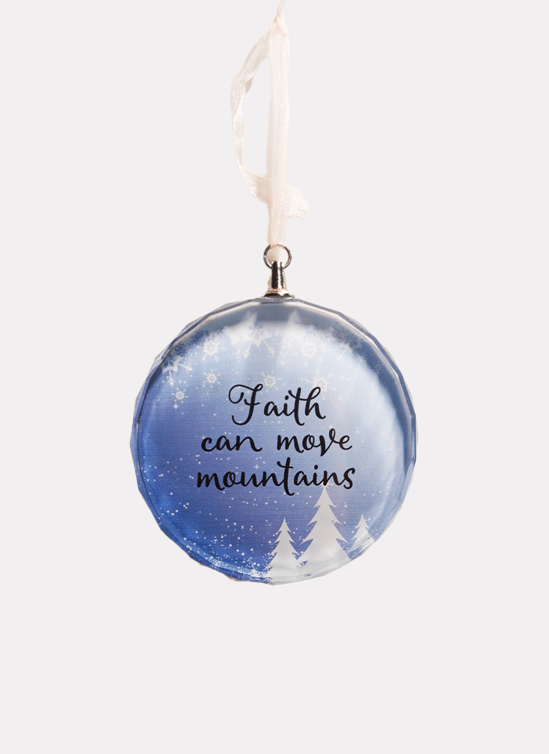 Glass Ornament: Faith