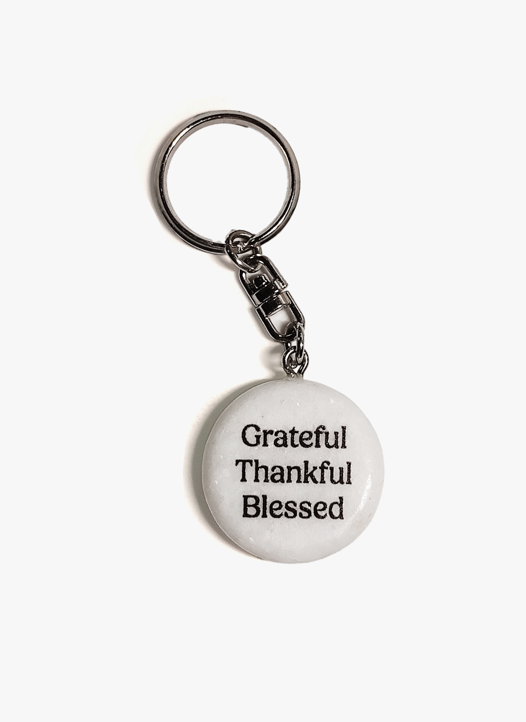 Gratitude Marble Keychain: Blessed
